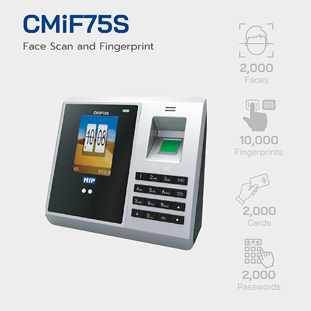 HIP Face Scan and Fingerprint Access Control รุ่น CMiF75S