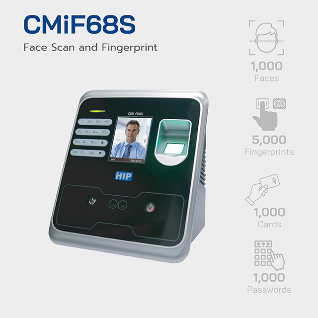 HIP Face Scan and Fingerprint Access Control รุ่น CMiF68S